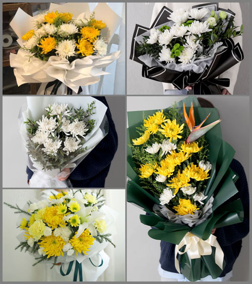 山东莱芜莱城区鹏泉街道南孝义村白事花束代送